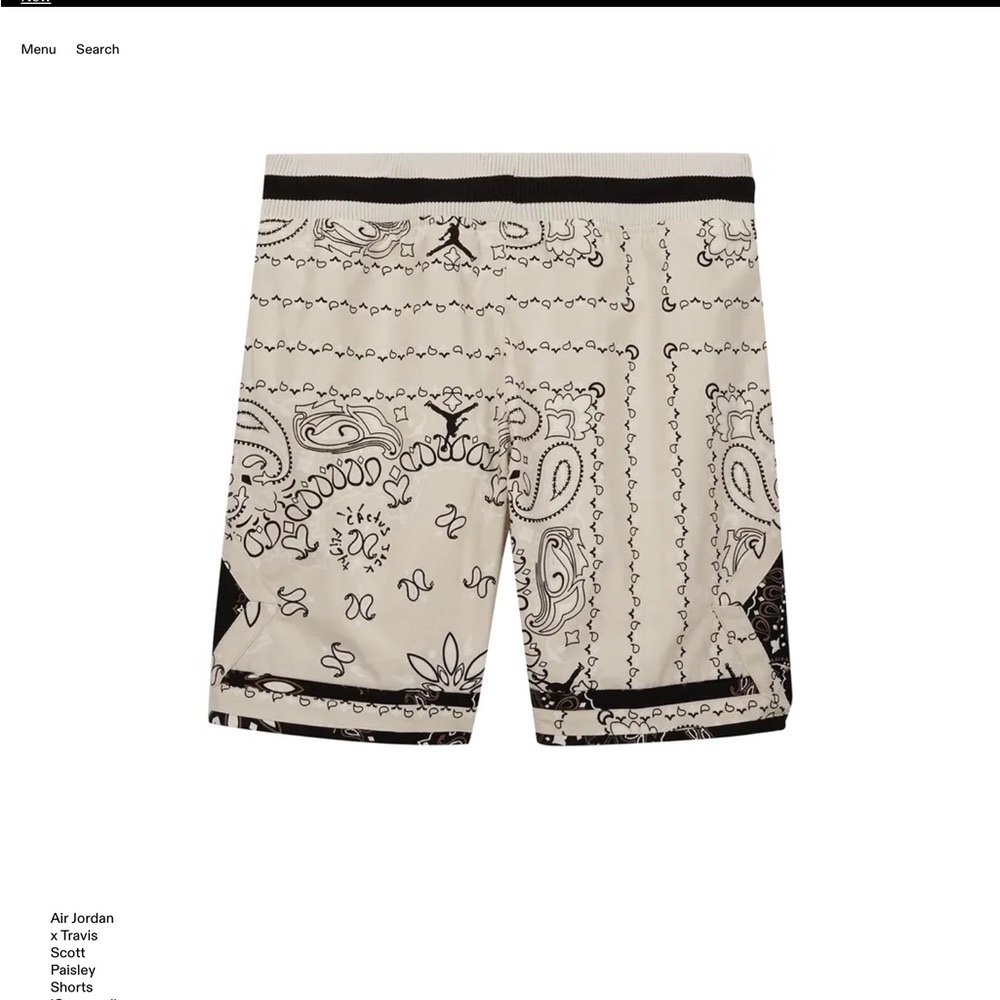 Air Jordan x Travis Scott Paisley Shorts